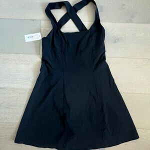 Outdoor Voices Women's Cross Back Dress - Black (Size S) - NWT